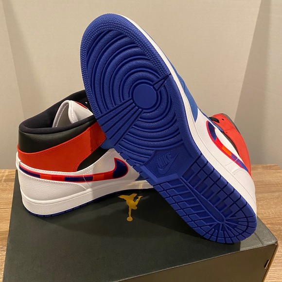 SOLD! Jordan 1 Mid: Multi-Color Swoosh - Picture 2 of 7